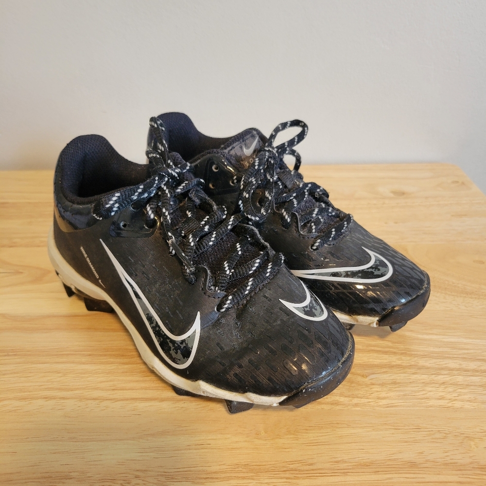 Nike Black White Softball Cleats Size 13C